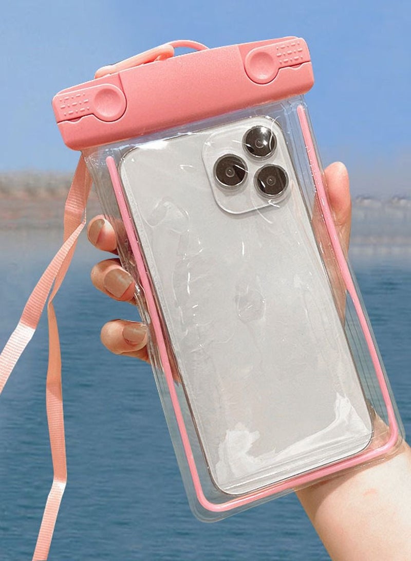 QUTOOB Waterproof Mobile Bag With Lanyard For iPhone, Samsung and Other Mobiles, Idealy Used At Beach, While Swimming, Enjoying Water Related Activities, Camping, Fashion Mobile Pouch For Swimming and Beach  - Image 4
