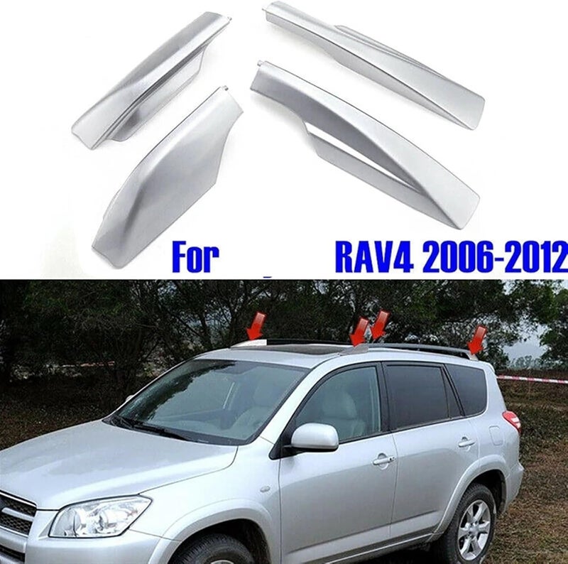 Wivplex Roof Rack Rail End Cover Set for Toyota RAV4 - Image 5