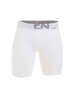 Plain Comfy Long Boxer-White