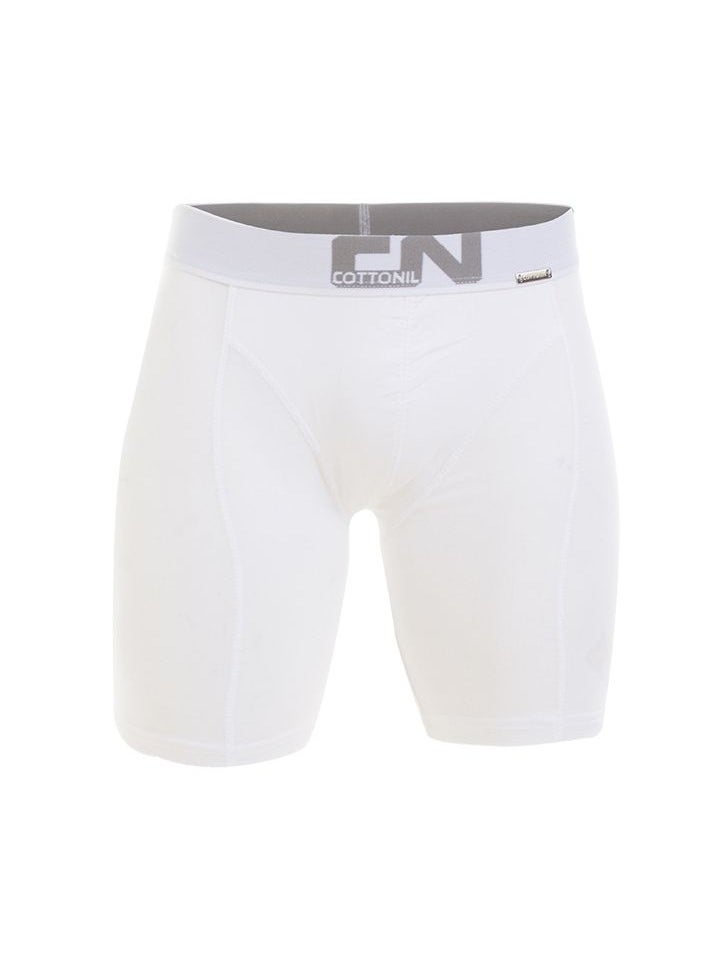 COTTONIL - Plain Comfy Long Boxer-White - Image 1