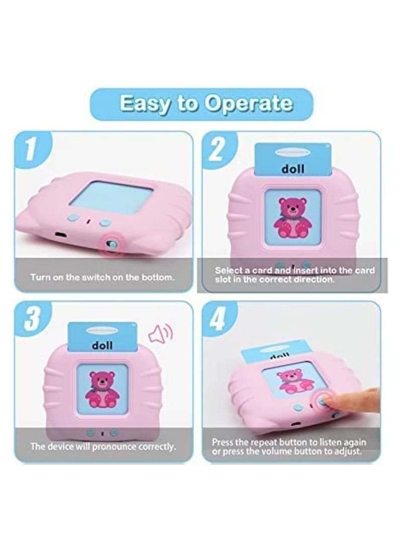 Bilingual Arabic English Learning Cards Machine,112 Talking Flash Cards with 224 Words Learning Toys for Boys and Girls - Image 3