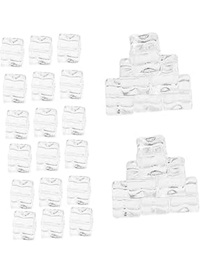 200 Reusable Transparent Simulation Ice Cubes for Decoration - Image 1