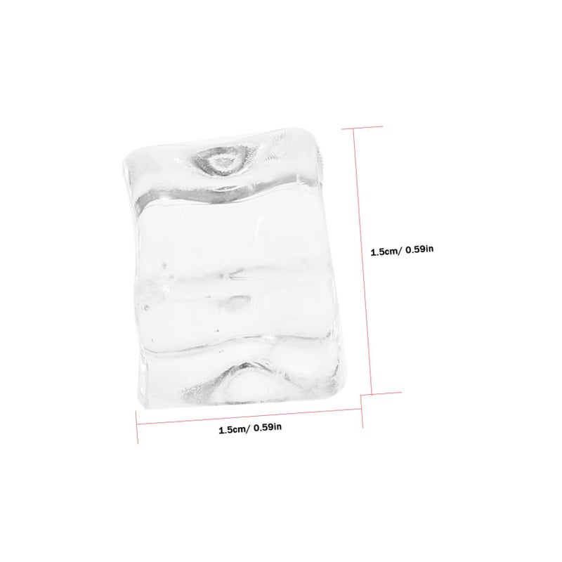 200 Reusable Transparent Simulation Ice Cubes for Decoration - Image 3
