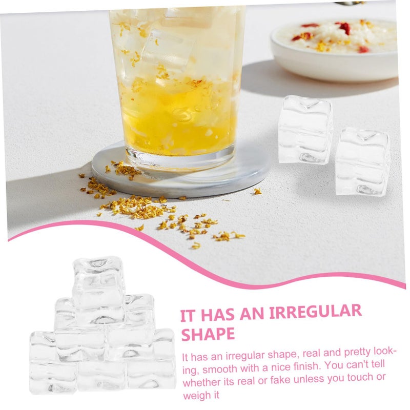 200 Reusable Transparent Simulation Ice Cubes for Decoration - Image 5