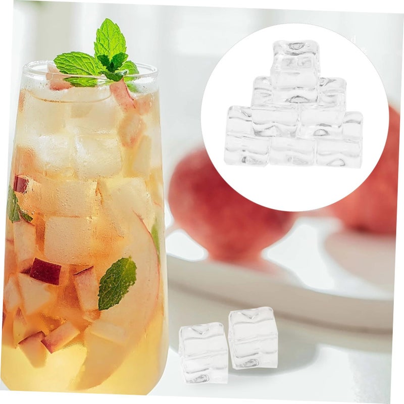 200 Reusable Transparent Simulation Ice Cubes for Decoration - Image 4