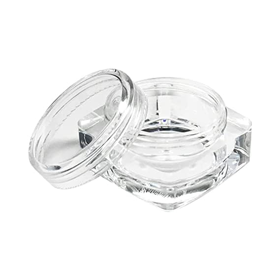 SHREE MAHA Empty Transparent Containers 5gm Empty Acrylic San Jar Transparent Cosmetic Container with Leakproof inner lids for Lip Balms Lip Scrubs Body Butters Makeup DIY PACK OF 48 - Image 2