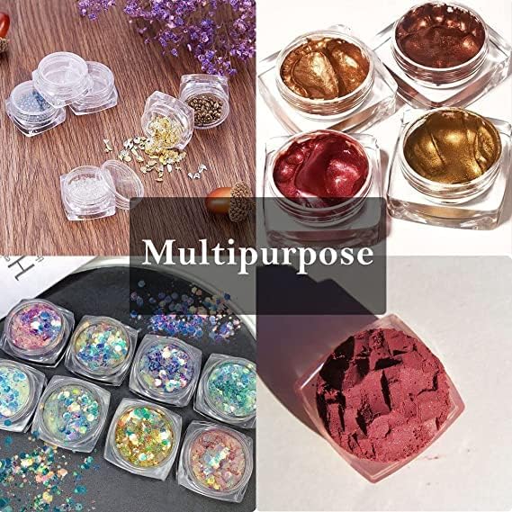 SHREE MAHA Empty Transparent Containers 5gm Empty Acrylic San Jar Transparent Cosmetic Container with Leakproof inner lids for Lip Balms Lip Scrubs Body Butters Makeup DIY PACK OF 48 - Image 4
