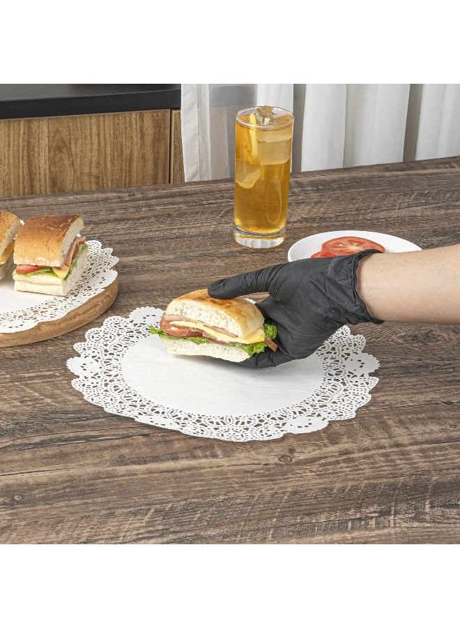 Restaurantware Pastry Tek 12 x 12 Inch Lace Doilies, 100 Decorative Tableware Placemats - Disposable, Round, White Paper Table Doilies, For Birthdays, Or Weddings, Table Decor - Image 5