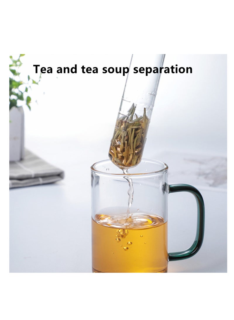 NOVOLAN Tea Infuser Loose Leaf Tea Filter Tea Strainer Tea Filter Bags Tea Ball Disposable Tea Bag Tea Infusers, Transparent Tea Leak Glass Tea Set Tea Filter Tea Filter Test Tube Tea Filter  - Image 5