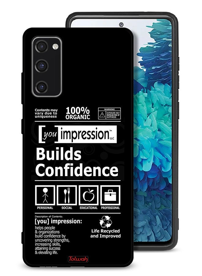 Tolwak Samsung Galaxy S20 FE Protective Case Cover Builds Confidence Sticker - Image 1