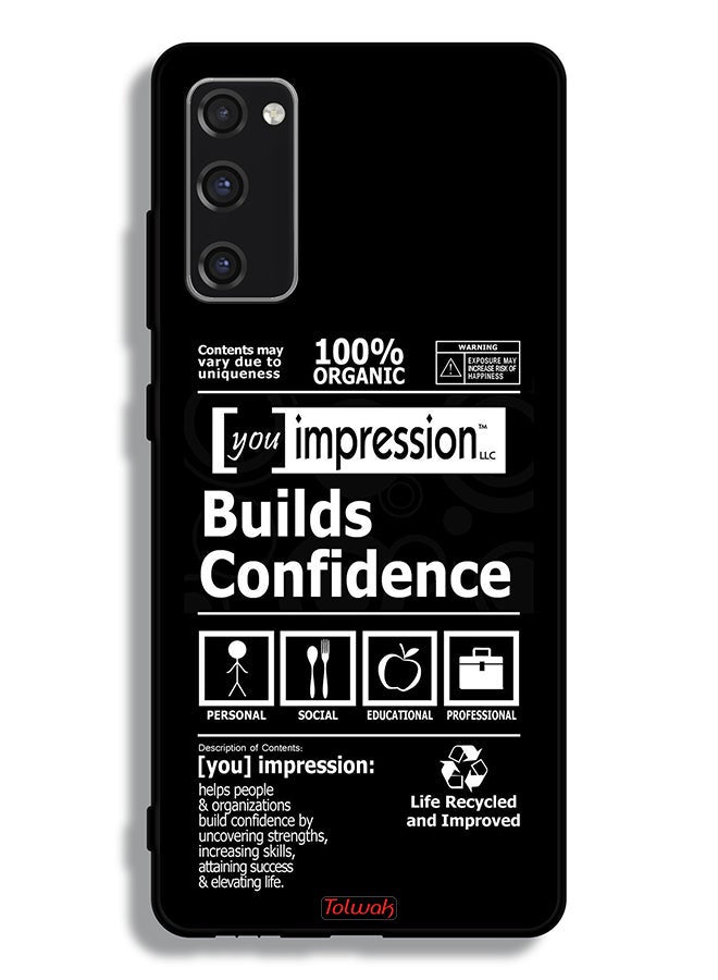 Tolwak Samsung Galaxy S20 FE Protective Case Cover Builds Confidence Sticker - Image 2
