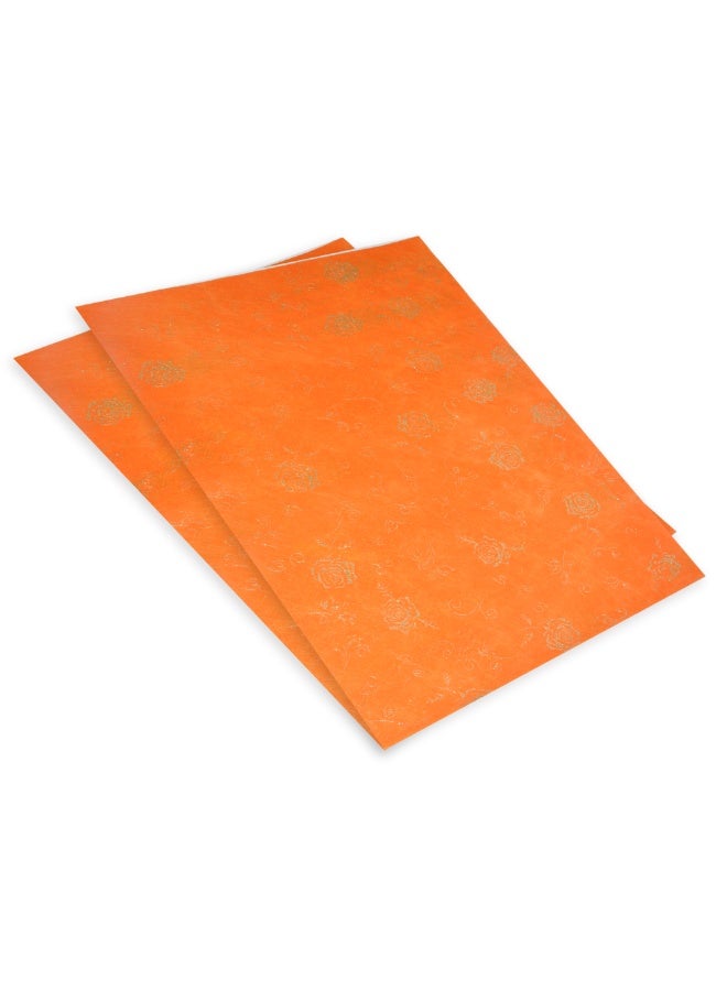FIS 20-Piece Gift Wrapping Paper 35gsm 50X70cm, Orange - FSGF12