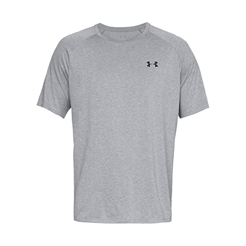 Under Armour Men's Tech 2.0 Short-Sleeve T-Shirt , Steel Light Heather (036)/Black, Medium - Image 3