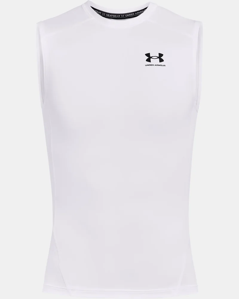 Under Armour White Men's HeatGear Armour Top for Men | Best Price UAE
