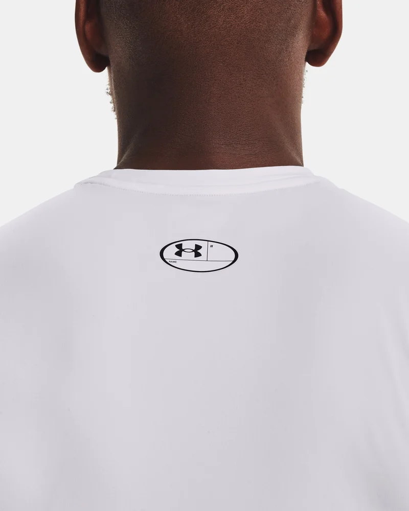 Under Armour White Men's HeatGear Armour Top for Men | Best Price UAE