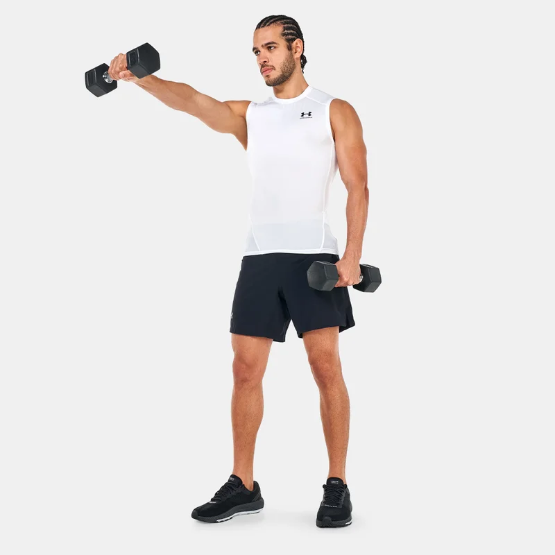 Under Armour White Men's HeatGear Armour Top for Men | Best Price UAE