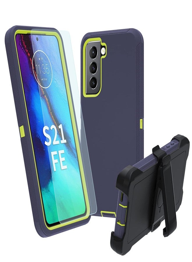 NUFR Samsung Galaxy S21 FE 5G Case, S21 FE Heavy Duty case,[Military Grade Protective ][Shockproof] [Dropproof] [Dust-Proof], Compatible with Samsung Galaxy S21 FE 5G (Blue-Green) - Image 1
