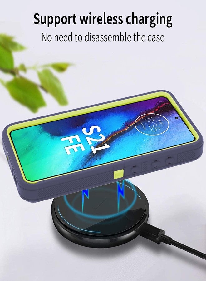 NUFR Samsung Galaxy S21 FE 5G Case, S21 FE Heavy Duty case,[Military Grade Protective ][Shockproof] [Dropproof] [Dust-Proof], Compatible with Samsung Galaxy S21 FE 5G (Blue-Green) - Image 5