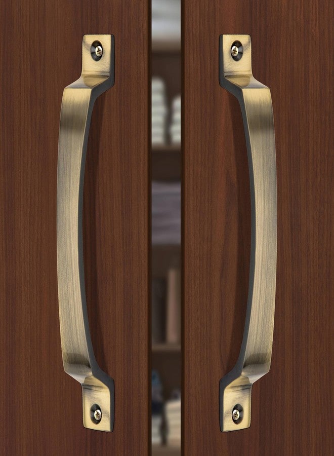 Xpert Brass Curve Cupboard Handle (Pack of 2) Made of Brass Drawer Handles 6 inches Handle for Wardrobe (BC-182) Antique Finish - Image 1