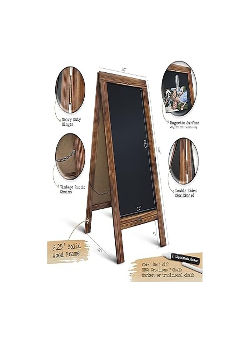 Smart Chalkboard Sign Extra Medium Standing Easel Sturdy Sidewalk Sign Board  - Image 3