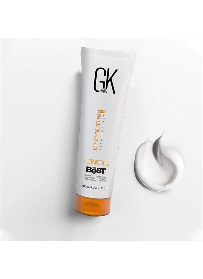 GK Hair - Global Keratin The Best (3.4 Fl Oz/100ml) Smoothing Keratin Hair Treatment - Professional Brazilian Complex Blowout Straightening For Silky Smooth & Frizz Free Hair - Image 1