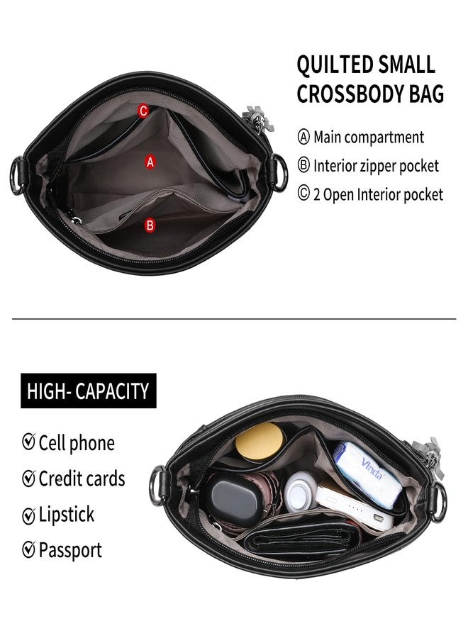 SENDEFN Crossbody Bags for Women, Multi Pocket Casual Crossbody Bag, Leather Handbag Purse Women, Adjustable Strap Shoulder Handbag with Tassel - Image 3