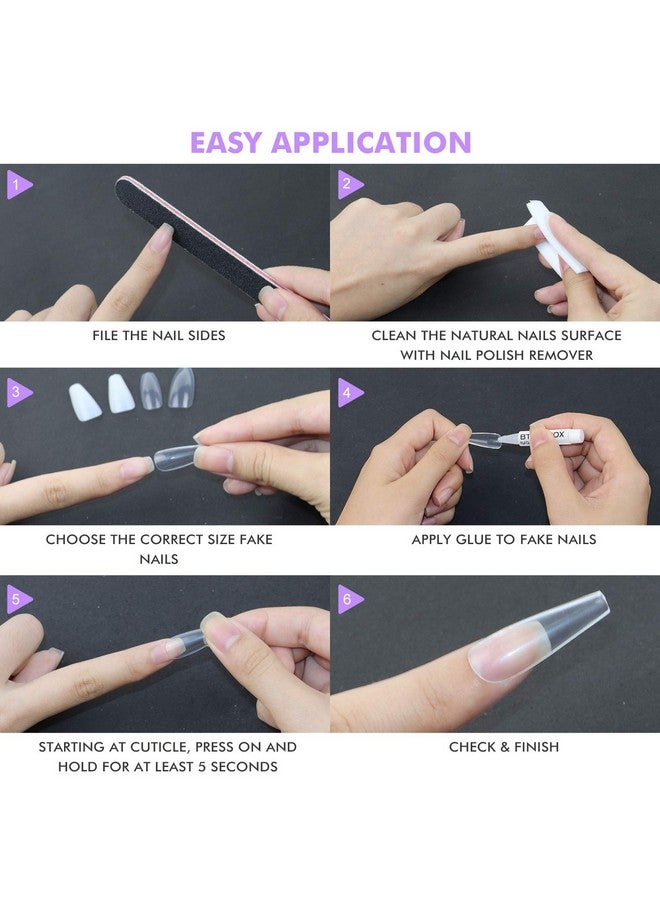 بي تي آرت بوكس غراء أظافر للأظافر الأكريليك - غراء أظافر للأظافر الصناعية، 8 قطع من لاصق BTArtbox Super Bond لأطراف الأظافر الصناعية يدوم طويلاً، 0.07 أونصة - Image 5