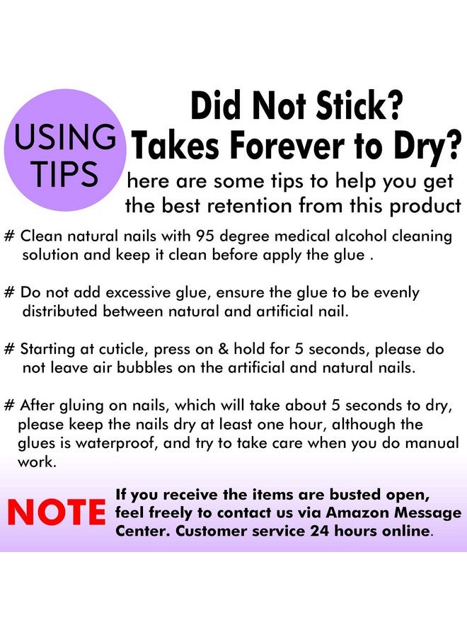 بي تي آرت بوكس غراء أظافر للأظافر الأكريليك - غراء أظافر للأظافر الصناعية، 8 قطع من لاصق BTArtbox Super Bond لأطراف الأظافر الصناعية يدوم طويلاً، 0.07 أونصة - Image 4