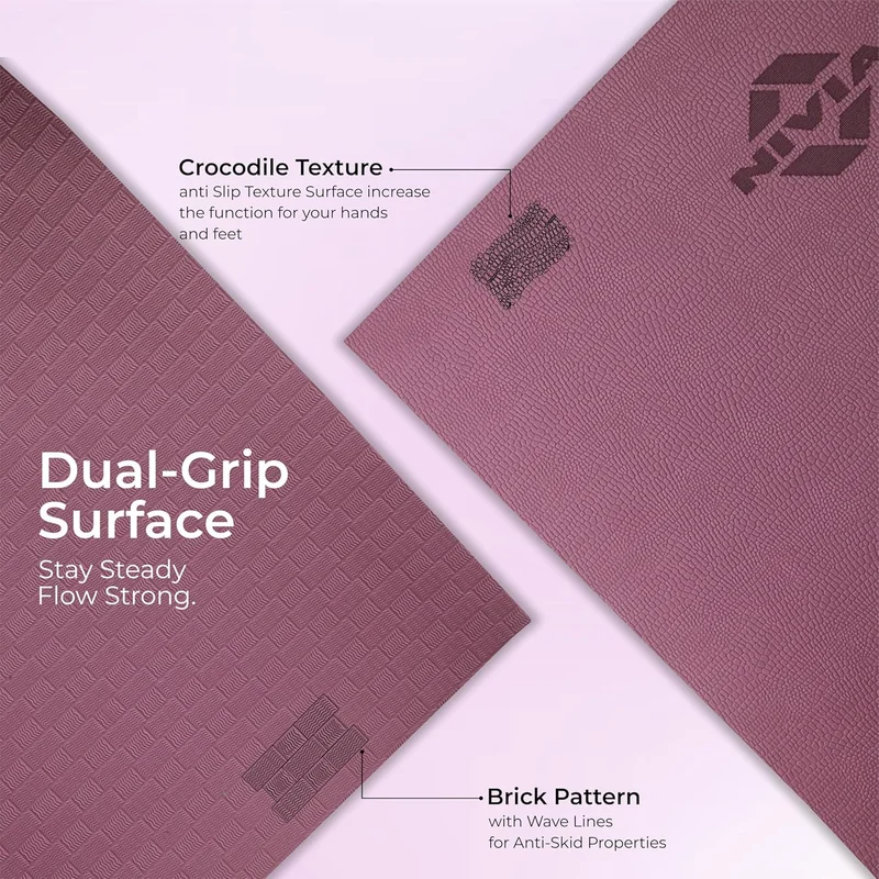 نيفيا Nivia Spark EVA Yoga Mat for Home Workout - 4mm Thickness, Wine Color