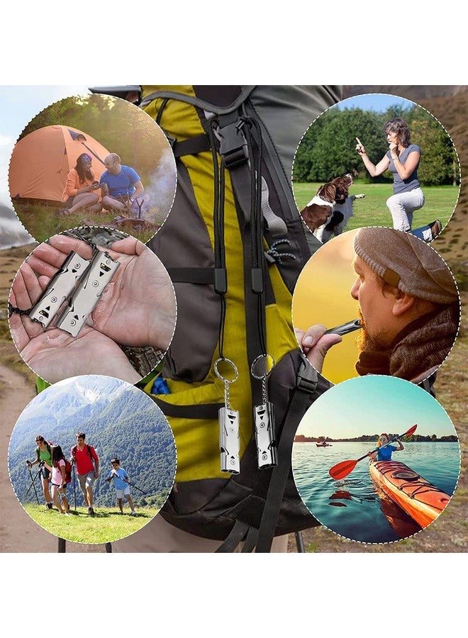 ZIBUYU� Emergency Whistles Lifeguard Safety Whistle with Keychain, Kids Rescue Signaling Loud Survival Whistle for Outdoor, Hiking, Camping Hunting, Fishing Boating - Image 4