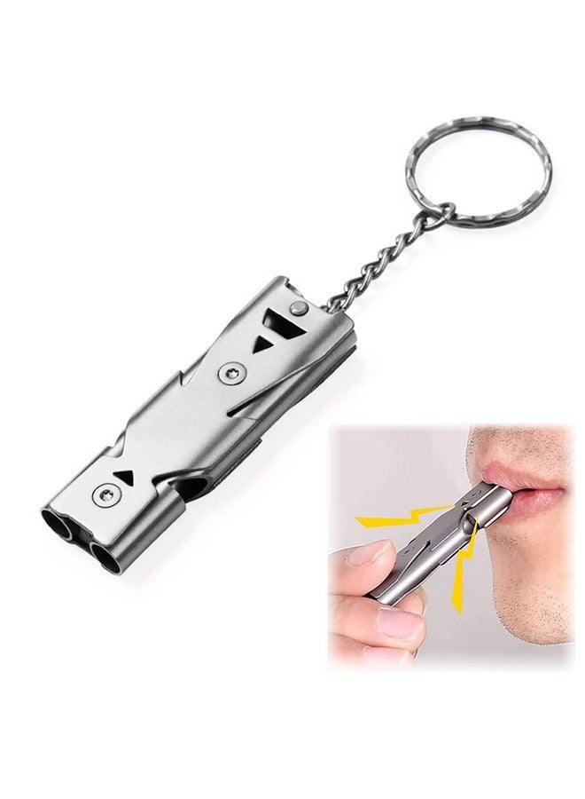 ZIBUYU� Emergency Whistles Lifeguard Safety Whistle with Keychain, Kids Rescue Signaling Loud Survival Whistle for Outdoor, Hiking, Camping Hunting, Fishing Boating - Image 1