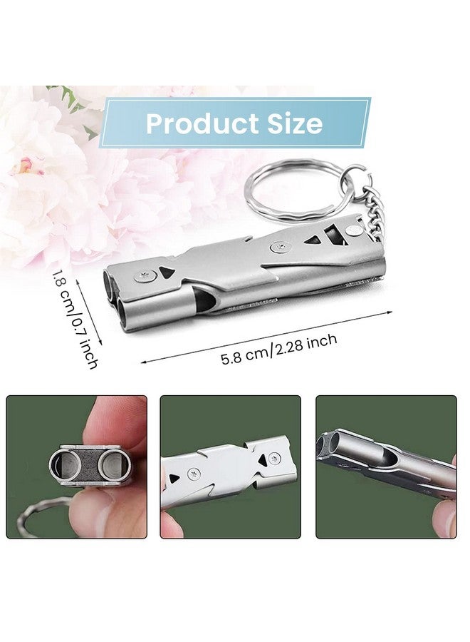 ZIBUYU� Emergency Whistles Lifeguard Safety Whistle with Keychain, Kids Rescue Signaling Loud Survival Whistle for Outdoor, Hiking, Camping Hunting, Fishing Boating - Image 2