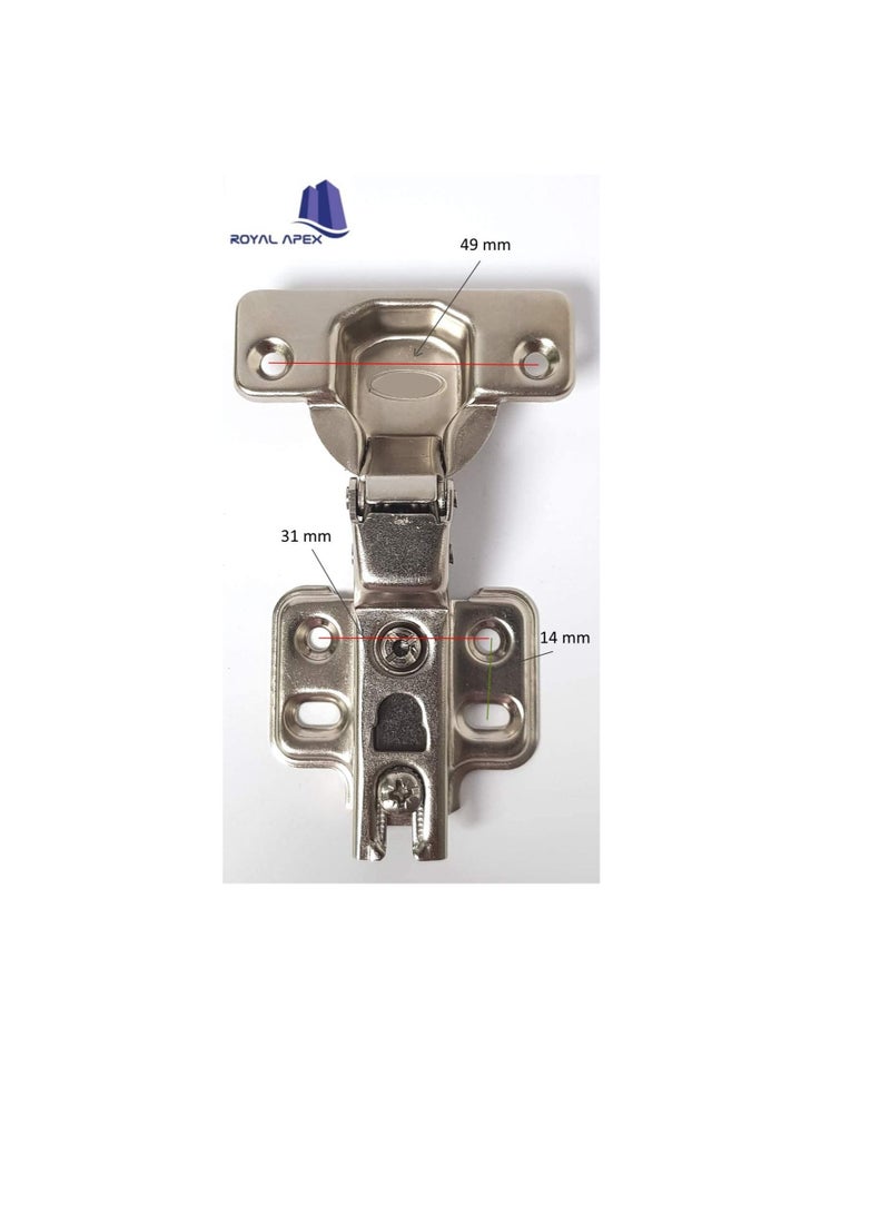 110 Degree Angle Adjustable Stainless Steel Cabinet Door Concealed Cabinet Hinge Full Overlay Half Overlay Inset Hinges (8, Half Overlay) - Image 1