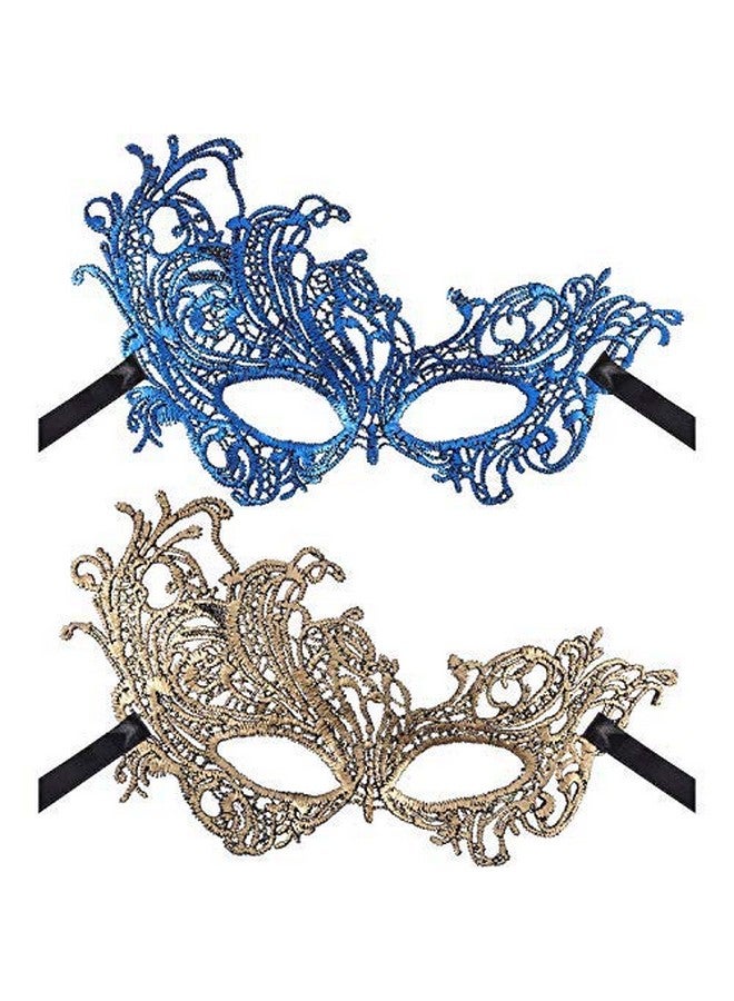 جوفيتيك JOVITEC 6 قطع من أقنعة ماردي جراس متعددة الألوان أقنعة تنكرية عتيقة للرجال والنساء أزياء الكرنفال فستان حفلة زفاف لوازم - Image 2