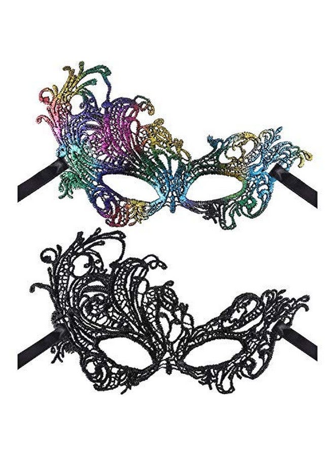 جوفيتيك JOVITEC 6 قطع من أقنعة ماردي جراس متعددة الألوان أقنعة تنكرية عتيقة للرجال والنساء أزياء الكرنفال فستان حفلة زفاف لوازم - Image 4