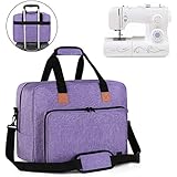 LUXJA LUXJA Luxja Sewing Machine Bag, Portable Tote Bag Compatible with Most Singer, Brother Sewing Machines and Extra Sewing  - Image 1