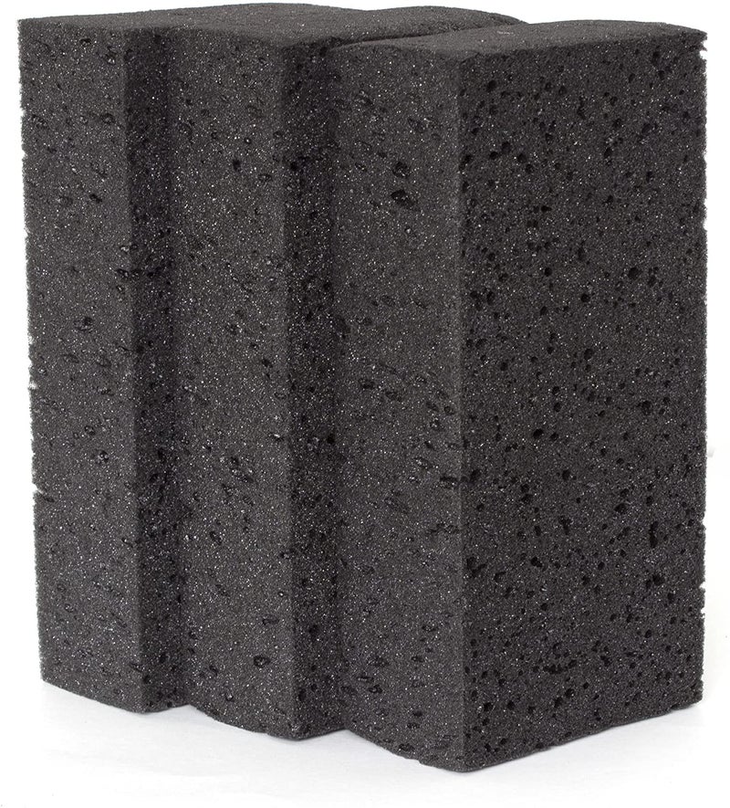 Okleen Big Sponge Made in Europe 3 Pack Black 89x43x24 Inch Extra Large Odorless Commercial Sponge for All Purpose Cleaning