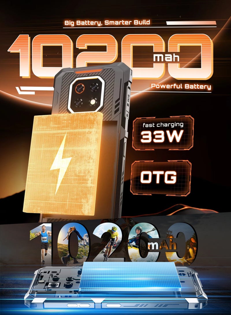 Cubot KingKong ES 3 Rugged Smartphone 4G 6GB RAM+256GB ROM 6.74 Inch Display Android 15 Smart Phone 48MP+16MP Camera / NFC/ Dual SIM Mobile -Black - Image 5