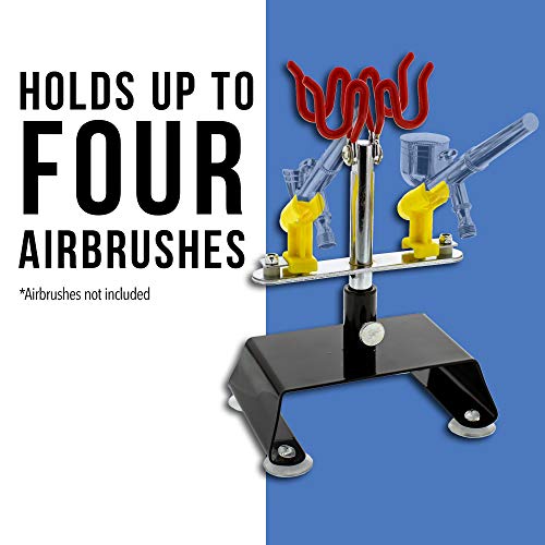 Master Airbrush 4-Airbrush Holder Station - Swivel & Tilt Tabletop - Airbrush Accessories & Supplies for Garage or Workspace - Image 2