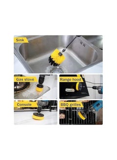 Generic [3pcs Set] Automatic Brush, Wheel Cleaning Brush, Deep Cleaning Polishing Brush, Cleaning Brush Suitable for Car Tires, Car Mats, Floor Carpets, Bathroom Electric Brush Cleaning Sets - Multi-function  - Image 4