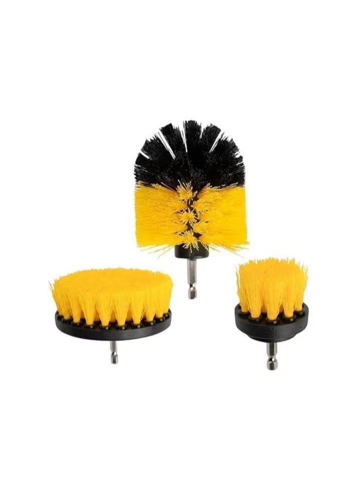 Generic [3pcs Set] Automatic Brush, Wheel Cleaning Brush, Deep Cleaning Polishing Brush, Cleaning Brush Suitable for Car Tires, Car Mats, Floor Carpets, Bathroom Electric Brush Cleaning Sets - Multi-function  - Image 2