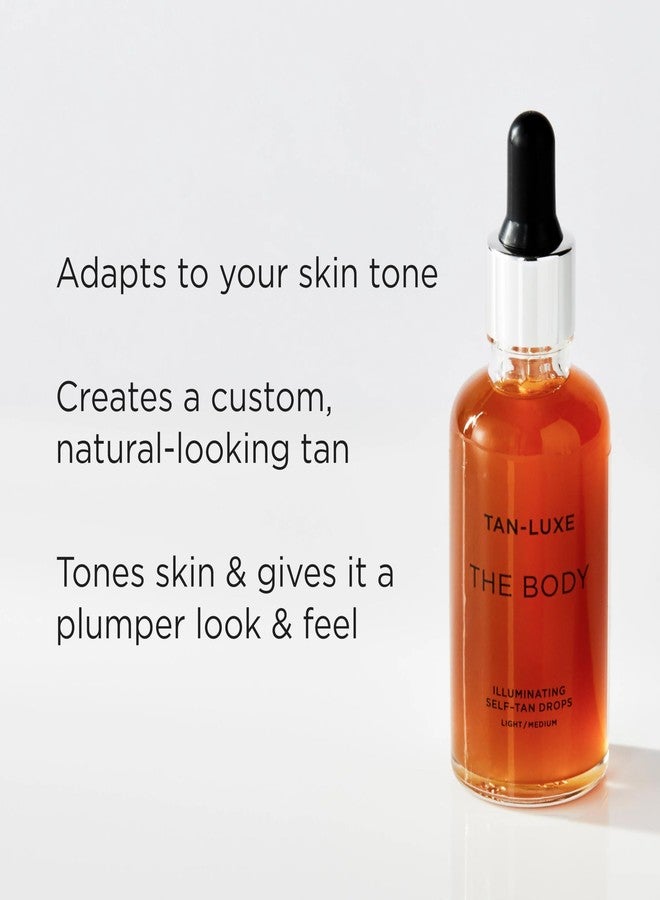 Tan-Luxe The Body: Illuminating Self Tan Drops – Light to Medium Body Tanner, Customizable Self Tanner, 0.5 fl. oz - Image 4