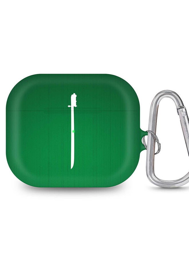 Stylizedd - StylePods Case for Airpods 3rd Gen Case With Anti-Lost Keychain - Sword Of Saudi - Image 1