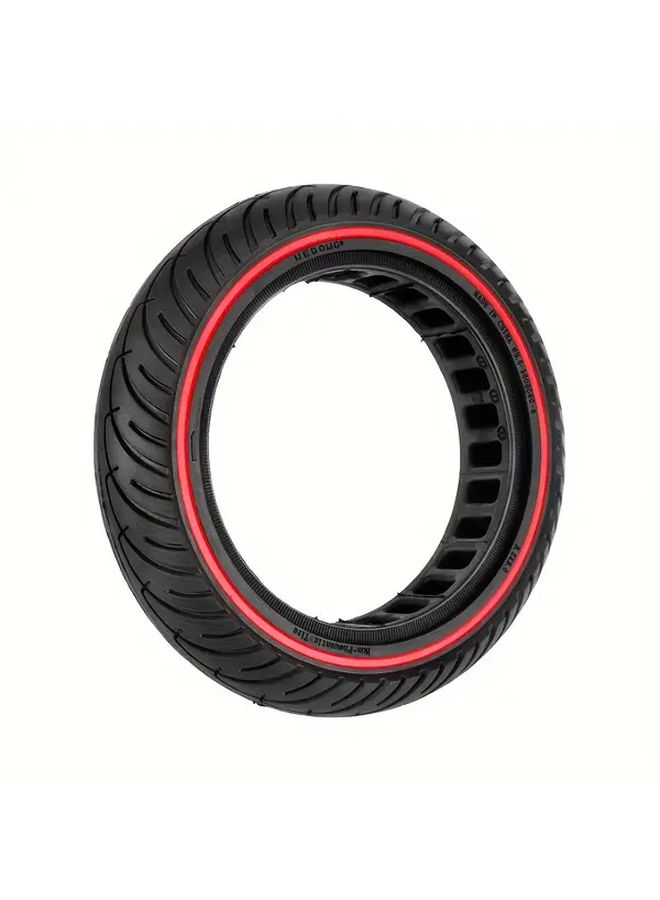Red Stripes 8.5x2 Honeycomb Airless Tires Shock Absorbing Lightweight for Electric Scooter - Image 2