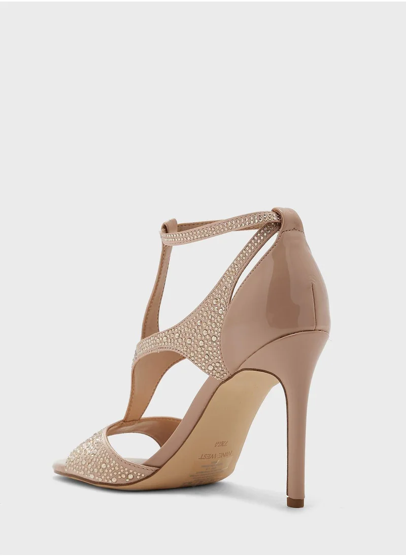 NINE WEST Open Toe High Heel Sandals