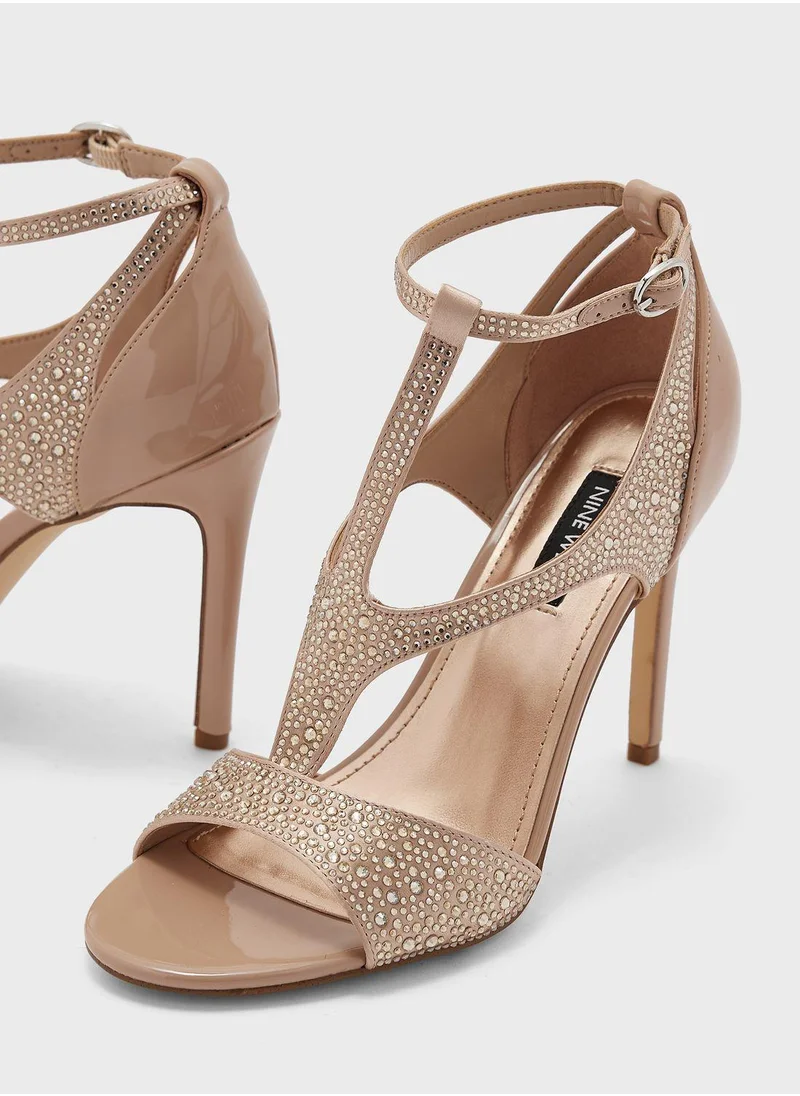 NINE WEST Open Toe High Heel Sandals