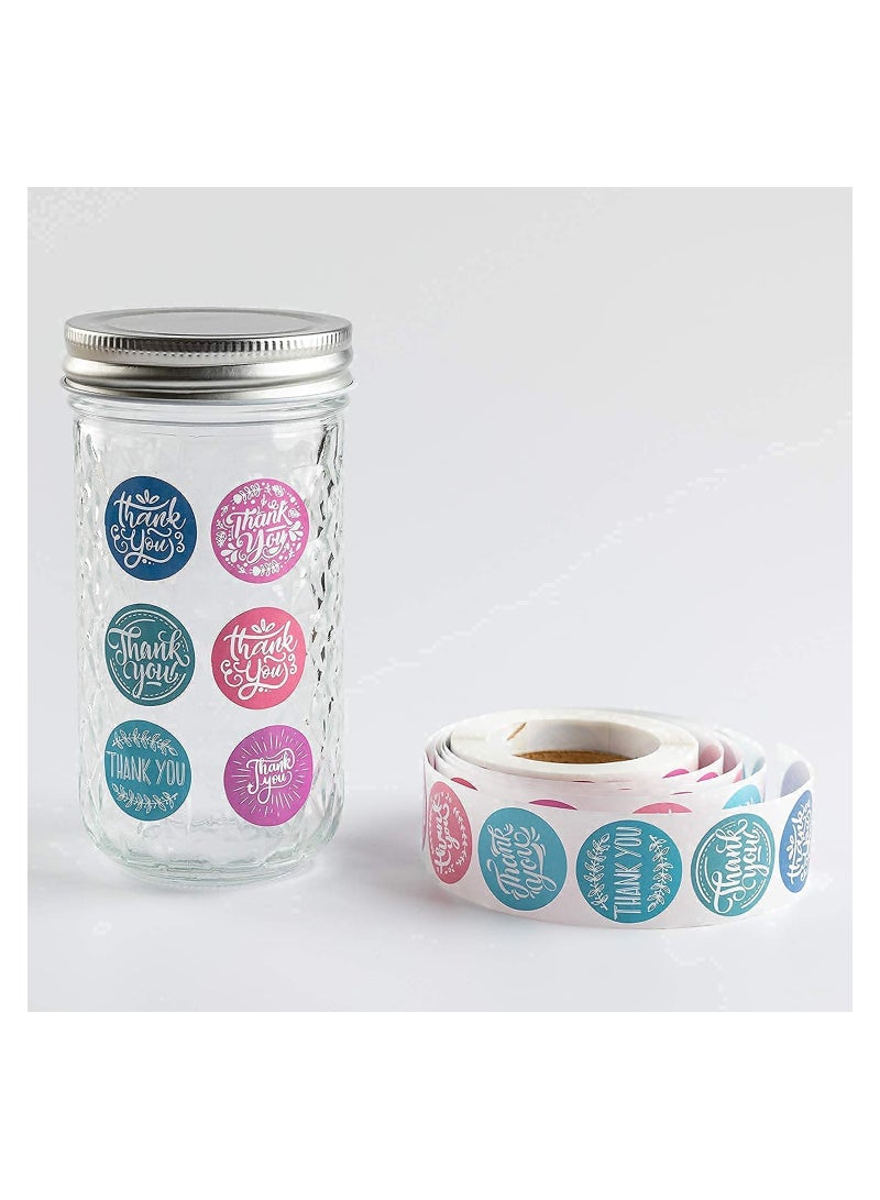 Sticker size 3.7 cm, decorated with the phrase “Thank you.” Number of 500 stickers used with gifts. 8 different shapes. Self-adhesive and water-resistant stickers used for birthdays, wedding parties, - Image 5