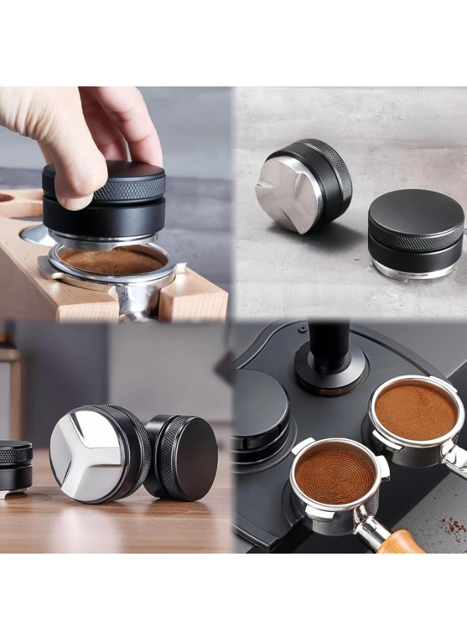 Halamine - Coffee Distributor 51mm Espresso Coffee Tamper Distributor Tool Leveler Espresso Machine Accessories，3-Angled Slopes Adjustable Espresso  Coffee - Image 1