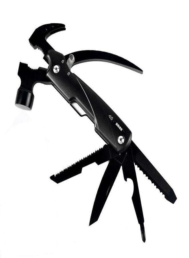Foliam Hammer Multitool, 12 In 1 Mini Stainless Steel Multi Tool with Hammer Outdoor for Camping Hiking Household - Image 2