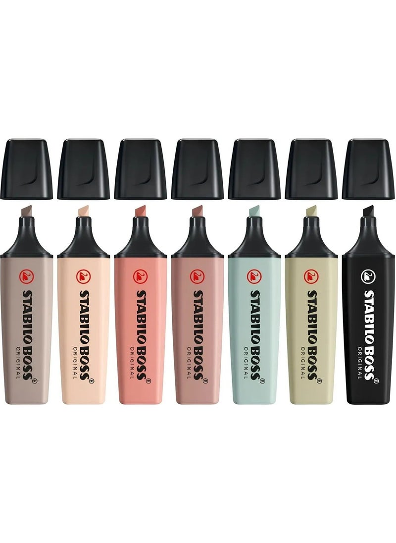 STABILO Boss Nature Colors 7 Colors 2024 New Natural Colors Series  - Image 1